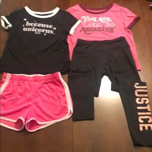 Justice lot of four items